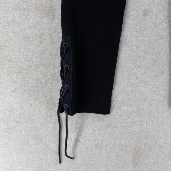 Rag & Bone Simone Lace Up Ankles Cropped Pants Womens 2 Stretch Skinny Mid Rise - Picture 3 of 15
